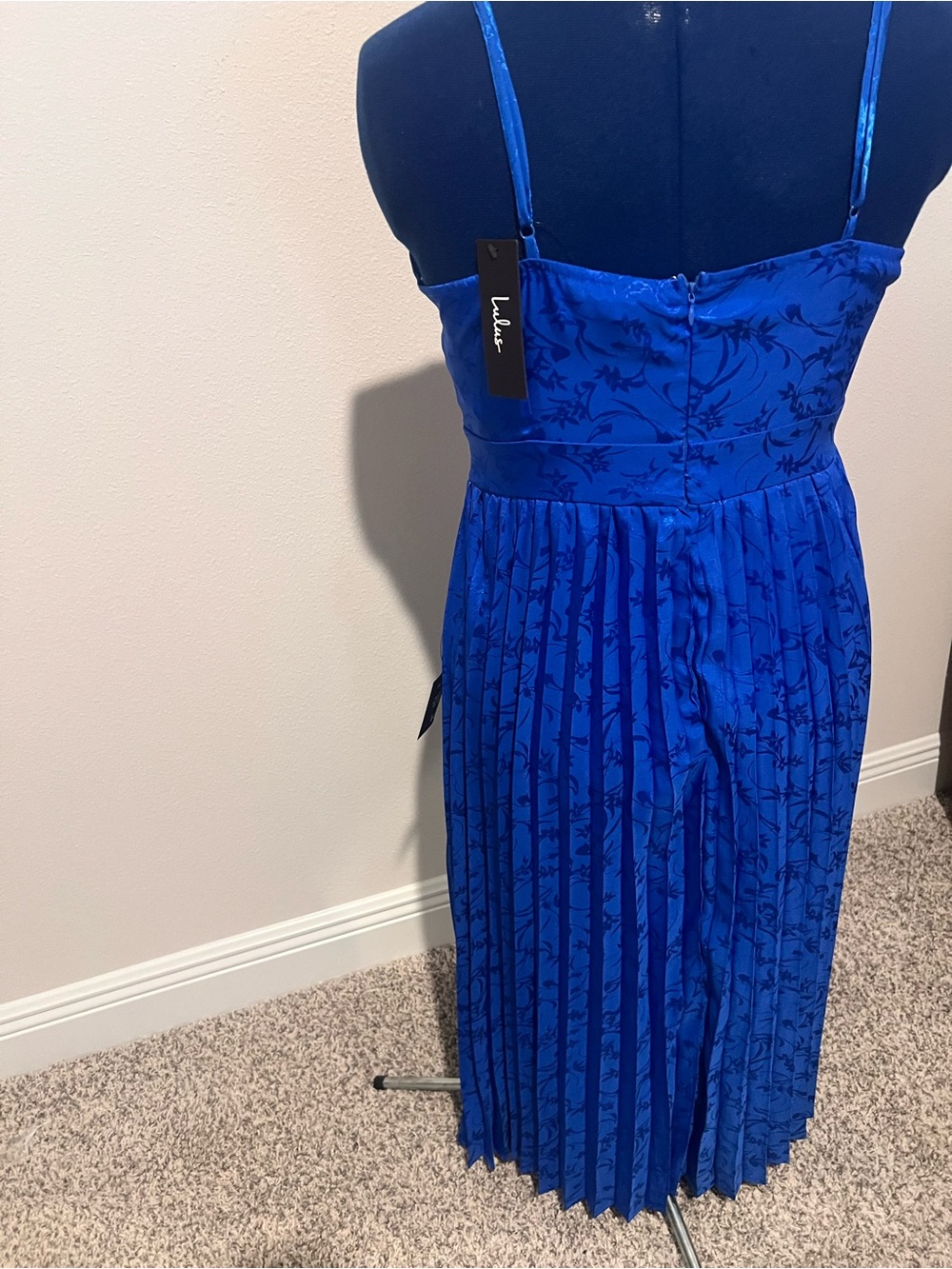 Lulu's Cobalt Blue Strappy Dress - Picture 11 of 16
